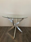 Стол обеденный DT-631 Стекло/Хром
