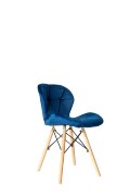 Стул Turin в стиле Eames синий велюр