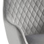 Кресло поворотное DC79001R белый, велюр светло-серый light grey52 - Кресло поворотное DC79001R белый, велюр светло-серый light grey52