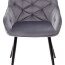 Стул BREEZE BLUVEL-14 GREY, велюр/ черный каркас - Стул BREEZE BLUVEL-14 GREY, велюр/ черный каркас
