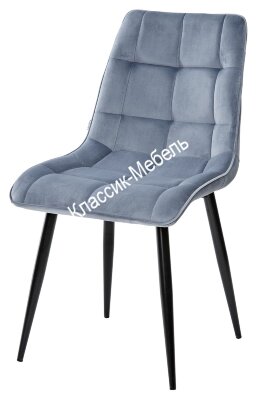 Стул CHIC BLUVEL-06 BLUE / черный каркас 