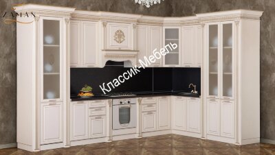 Кухня "Валенсия" 3,75*1,65 с пеналом угловая 